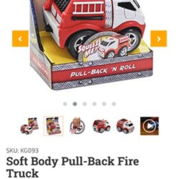 Kids Galaxy Pull Back Fire Trucks - Picture 2 of 5